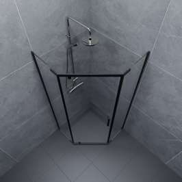 Душевая Ширма Дека-Блэк 100*100 Щ0000062934 чёрная